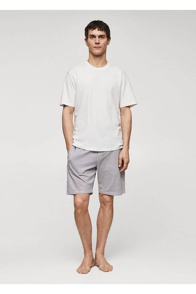 MANGO Man Pyjama-Set aus Baumwollshorts