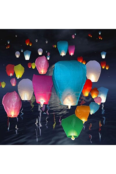 Numaca Dilek Feneri - Yılbaşı Özel Gün Feneri - Dilek Balonu - Sevgili Feneri - Uçan Fener - 20 Adet