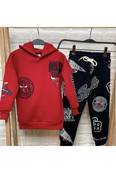 öykümgaleria Boy's Winter Hooded Top and Bottom Set