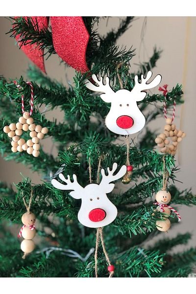 Masalsı Concept Christmas Pine Tree - 6 Hand Ornaments