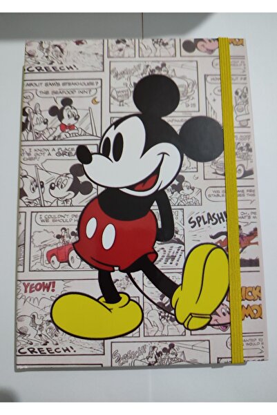ASYA GIFTS Mickey Mouse sveska bez linija sa elastikom