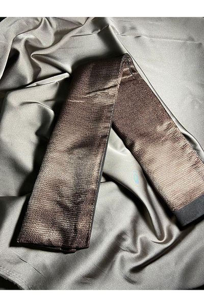 BIES Unisex Coffee Line μοτίβο σατέν λεπτό κασμίρ με υφή ζεστό μαλακό χειμωνιάτικο κασκόλ - δώρο