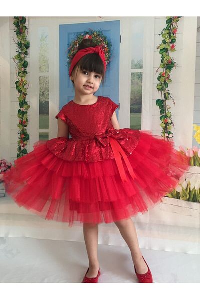 DAFİTO KİDS Rochie de seara rosie pentru fete - confortabila si eleganta