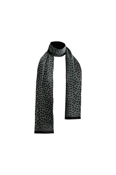 BIES Eșarfă de iarnă moale, unisex, cu model de picături negre, din cașmir subțire, texturată