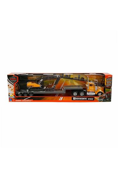 Sunman Long Haul Kenworth Carrier Truck and Excavator - Yubi Toy
