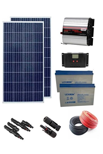 Lexron 1200w İnventer Ledt Tv+Mini Buzdolabı+Aydınlatma Karavan, Bağ evi kuru...