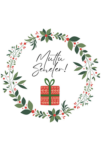 Pera Set de autocolante cu tema La mulți ani de Anul Nou - 72 bucăți 4,5 cm