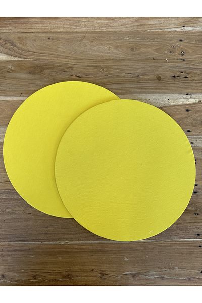 Karam Home American Service, 2-Piece Yellow Color Charger Set
