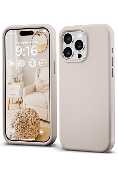 Merwish Apple Iphone 15 Pro Uyumlu Logolu Lansman Içi Kadife Lansman Silikon ...