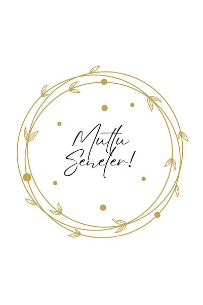 Pera Set de autocolante cu tema La mulți ani de Anul Nou - 72 bucăți 4,5 cm