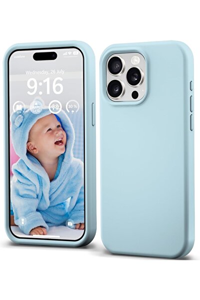 Merwish Apple Iphone 15 Pro Uyumlu Logolu Lansman Içi Kadife Lansman Silikon ...