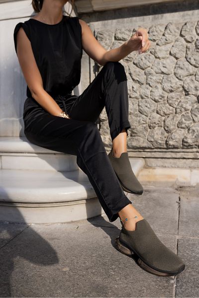 ANGELİNA JONES TENIS KİAHH KAKI TRIKO PENTRU FEMEI