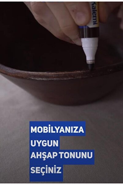 Vodabond VodaSeal Üçlü Mobilya Rötuş Kalemi Seti - Açık-Orta-Koyu Kahverengi