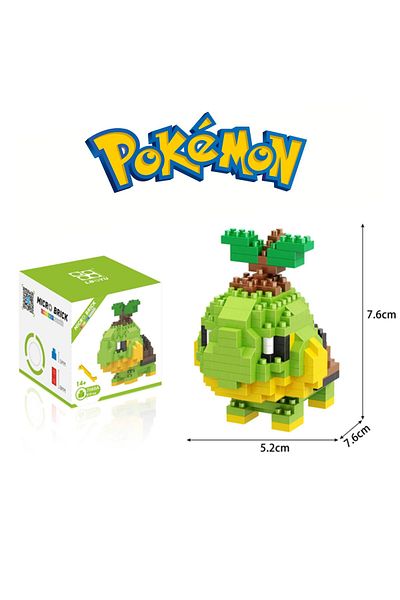 ThreeMB Toys بوكيمون 4لغز الجزء كتلة Turtwig