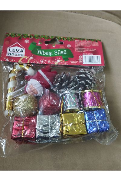 Lider MAGNESİA COPY - Christmas Tree Ornament 12 Pieces, Christmas Ornament Mixed Package