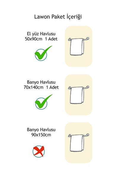 Lawon Лілія Серія 2Li Набір рушників для ванної кімнати