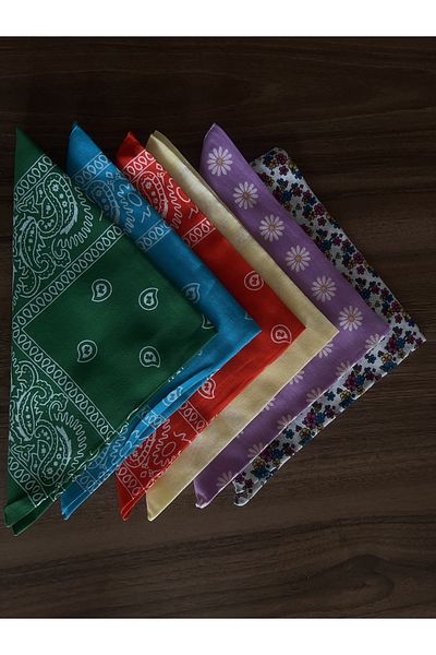 Gülerbandana by yunus güler Ethnic pattern bandana set mix 6 pieces