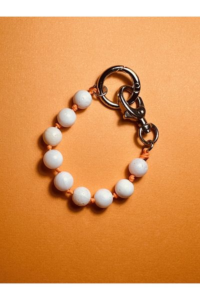 CAPO by Aytaç Yamaç White Coral Bracelet Bag - Charm Keychain
