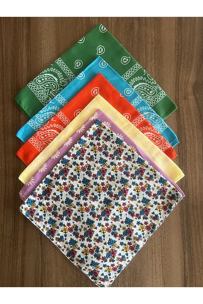 Gülerbandana by yunus güler Ethnic pattern bandana set mix 6 pieces