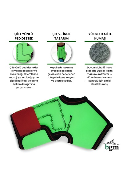 bgm Çocuk Malleol Destekli Ayak Bilekliği Yüksek Kalite Çocuk Ped Destekli Bileklik