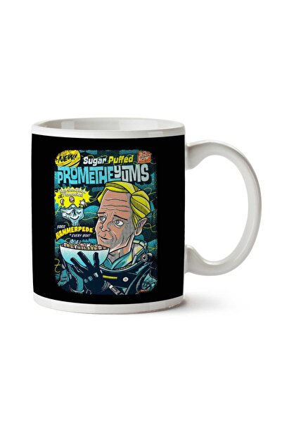 ART HEDİYE كوب Prometheyums Prometheus Cereal ذو وجهين مطبوع عليه السكر
