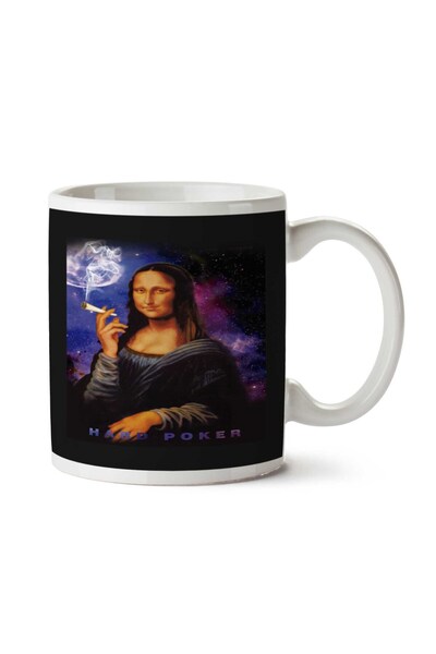 ART HEDİYE Mona Galaxia Fire Two Sided Printed Mug