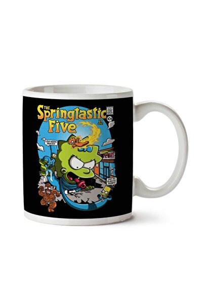 ART HEDİYE The Springtastic Five The Simpsons Fantastic Four Two Sided Printe...