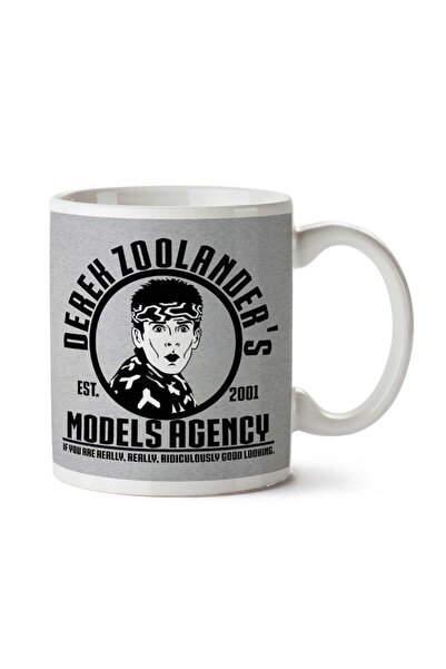 ART HEDİYE كوب Derek Zoolanders Model School مطبوع على الجانبين