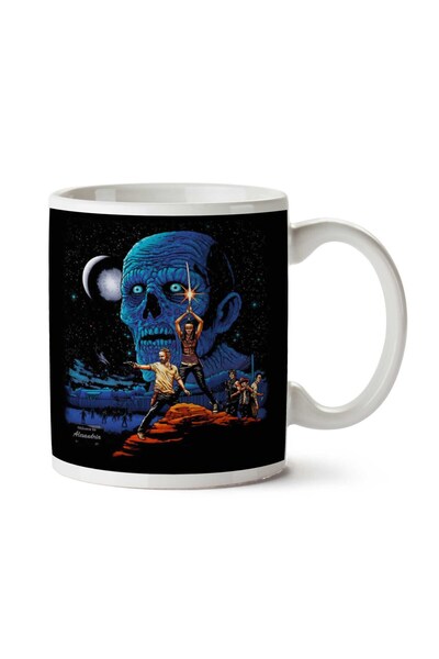 ART HEDİYE كوب مطبوع عليه ملصق حرب النجوم من Dead Wars Walking Dead ملحمة على...