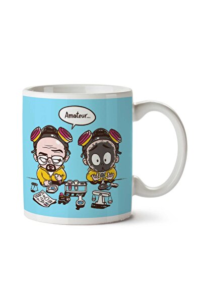 ART HEDİYE My Science Walter White And Jesse Pinkman Breaking Bad Two Side Pr...
