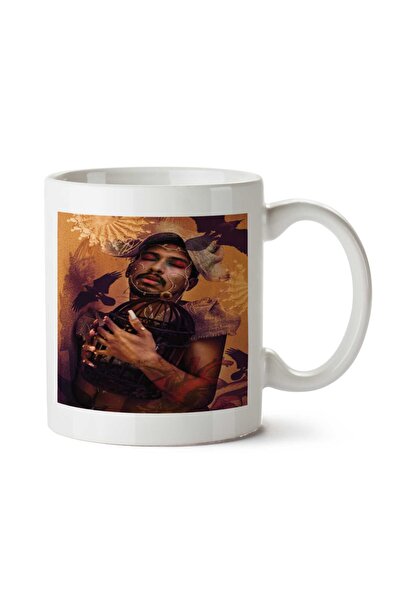 ART HEDİYE كوب GUERRIA مطبوع على الجانبين