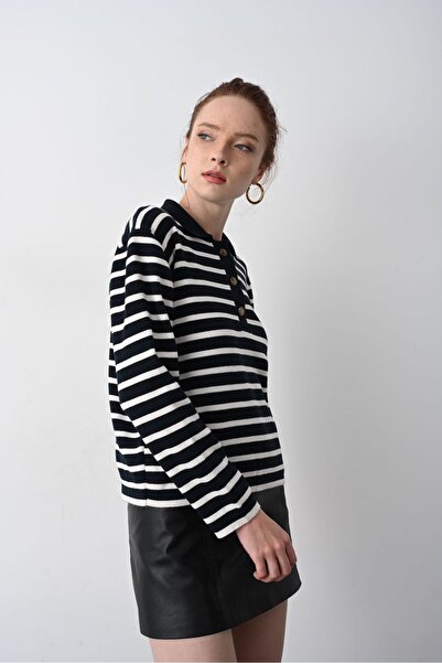 BARLEY Çizgili Triko