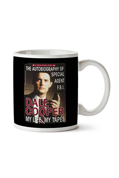 ART HEDİYE كوب مطبوع على الجانبين من Twin Peaks Dale Cooper Book