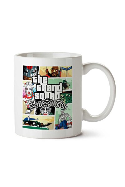 ART HEDİYE كوب مطبوع عليه وجهين لفريق Grand Theft Auto Suicide Team