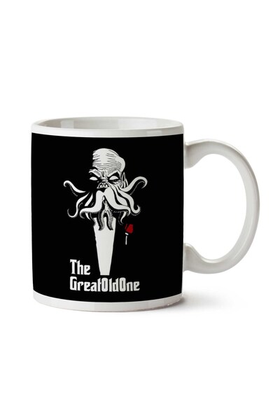 ART HEDİYE كوب مطبوع على الجانبين من The Great Old One Cthulhu