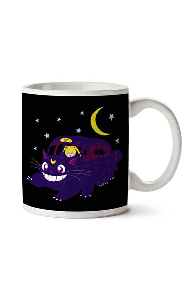 ART HEDİYE Lunar Express Sailor Moon My Neighbor Totoro Two Sided Printed Mug
