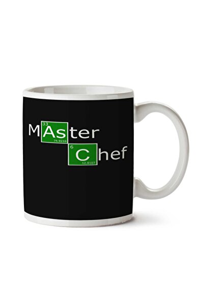 ART HEDİYE Master Big Chef Periodic Ruler Two Sided Printed Mug