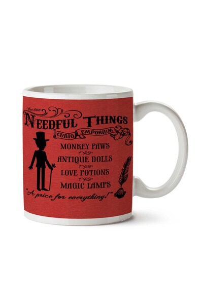 ART HEDİYE Mr. Needful Shirt (Black Print) Two Sided Printed Mug