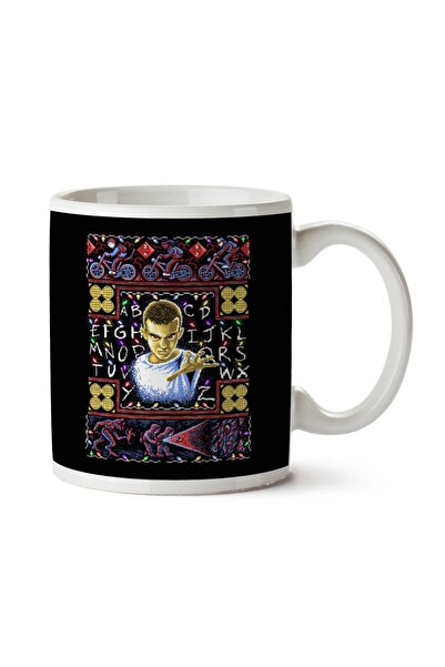 ART HEDİYE Stranger Things Eleven Christmas Knit Pattern Two Sided Printed Mug
