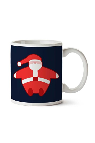 ART HEDİYE كوب عيد الميلاد النائم سانتا كلوز مطبوع على الجانبين