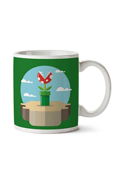 ART HEDİYE كوب سوبر ماريو براذرز نبات البيرانا مطبوع على الجانبين