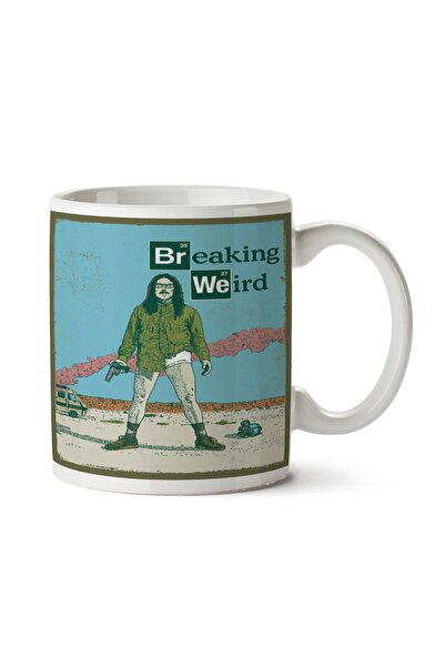 ART HEDİYE كوب كوب مطبوع على الجانبين بمسطرة دورية غريبة من Breaking Weird