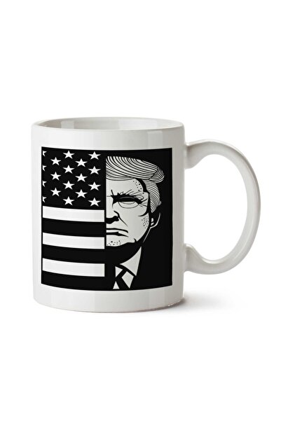 ART HEDİYE TRUMP IN FLAG.png كوب مطبوع على الجانبين