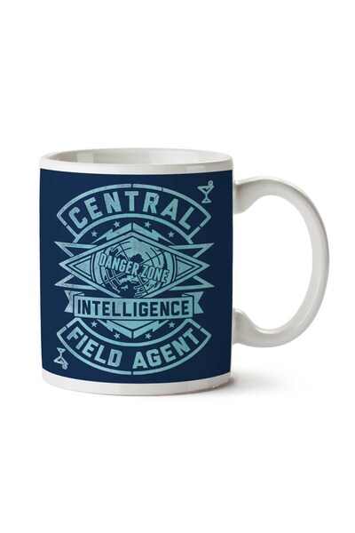 ART HEDİYE كوب من Central Intelligence Field Agent Danger Zone Archer مطبوع ع...