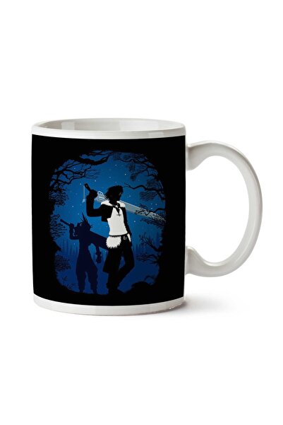 ART HEDİYE كوب مطبوع عليه صورة ظلية للغابات من فاينل فانتسي