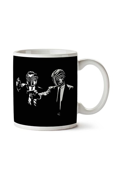 ART HEDİYE كوب Pulp Fiction Alien Facehugger مطبوع على الجانبين