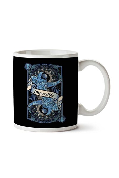 ART HEDİYE كوب دكتور هو مستحيل رائد الفضاء مطبوع على الجانبين