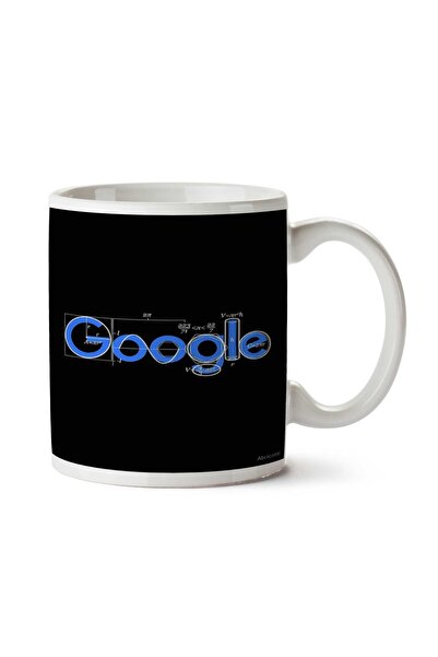 ART HEDİYE كوب مطبوع على الجانبين بشعار Google T-shirt