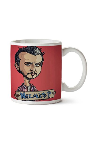 ART HEDİYE كوب مطبوع على الجانبين من Leyla وMecnun Neemiş