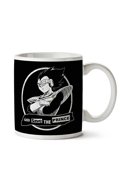 ART HEDİYE God Save The Prince Vegeta Dragon Ball Z Two Sided Printed Mug